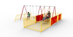 A010-073 - AbilitySwing (Comp&Lock) Left Side Entry Enclosure 2 Flat & Guard